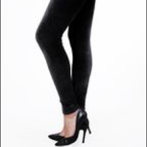 Velour leggings-charcoal - Picture 4 of 4